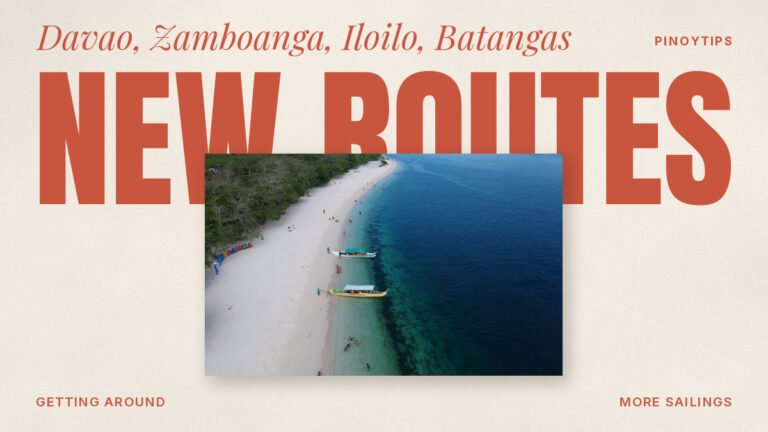 2GO new routes: aerial view of white boat on the sea (Zamboanga, Philippines)
