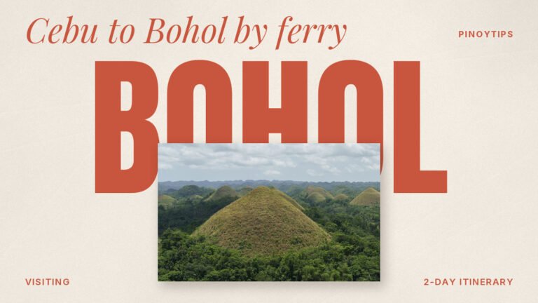 Cebu to Bohol: Chocolate Hills landscape in Bohol, Philippines