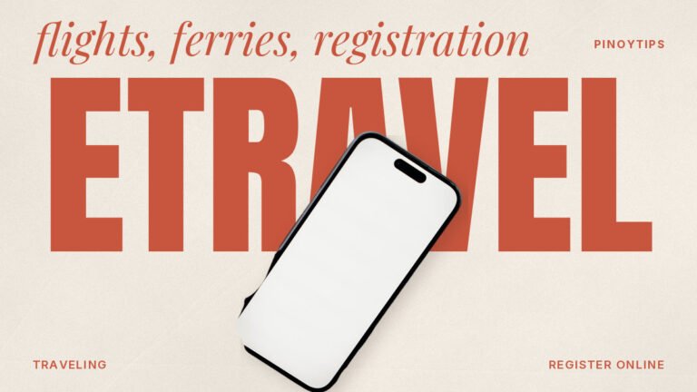 eTravel Philippines: hand holding smartphone with blank screen