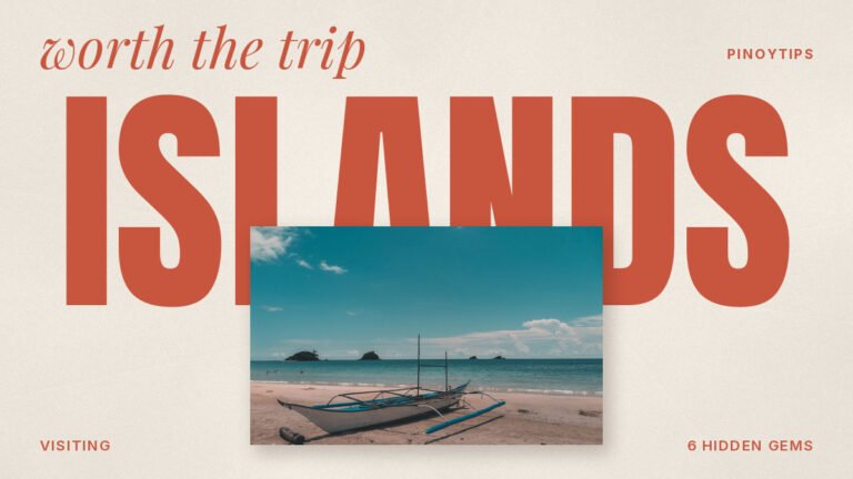 Hidden gem islands in the Philippines: bangka on a beach
