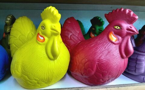 Colorful alkansya coin banks, a symbol of MP2 savings