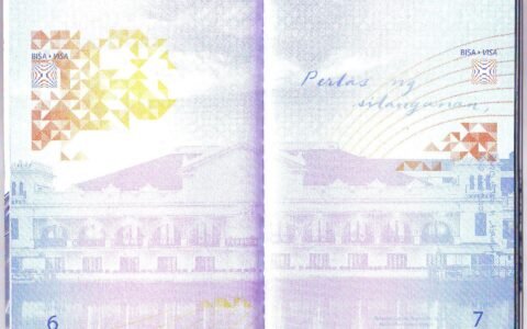 Open Philippine passport pages for a government ID checklist
