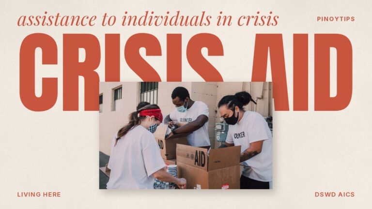 DSWD AICS: volunteers packing relief goods into boxes