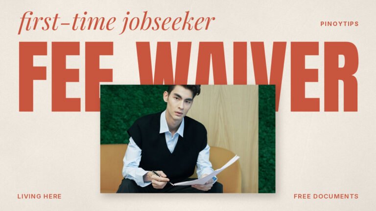 First-time jobseeker: young man in a black vest sitting with a paper
