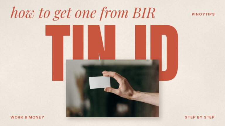 TIN ID: person holding white blank card