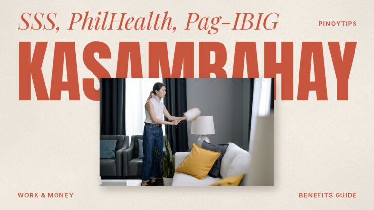 Kasambahay benefits: woman cleaning her home