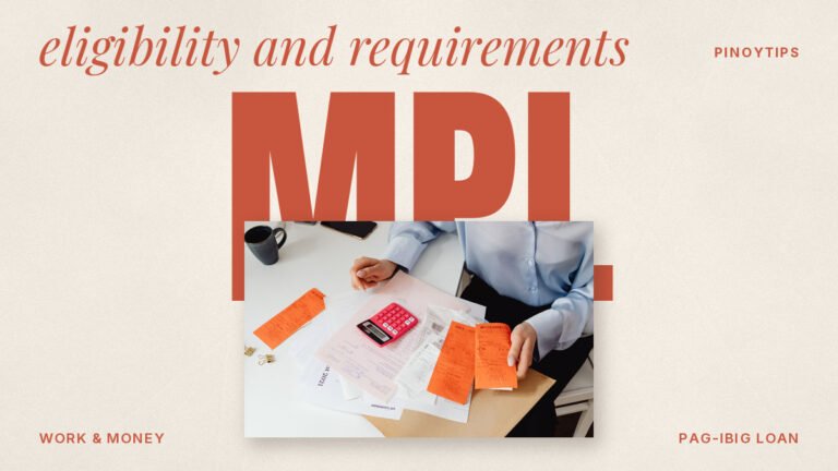 Pag-IBIG multi-purpose loan: person holding receipts and using a calculator