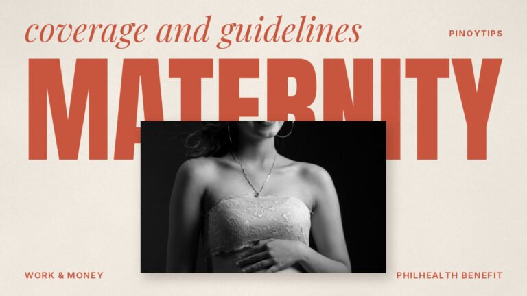 PhilHealth maternity benefit: grayscale photo of a pregnant woman in lace tube top smiling (Davao City, Philippines)