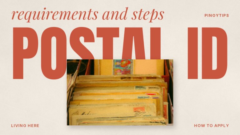 Postal ID application: stacks of old letters