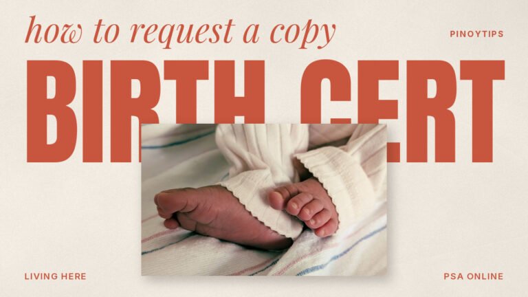 PSA birth certificate: close-up of newborn baby feet in soft pajamas