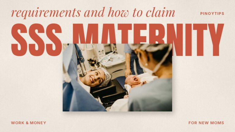 SSS maternity benefit: mother smiling looking at newborn child