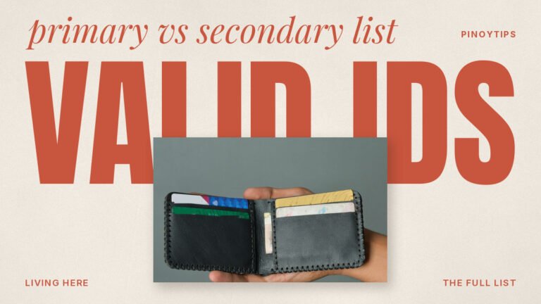 Valid government IDs: close up photo of a black leather wallet