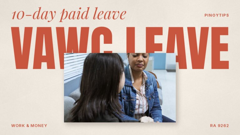 VAWC leave: woman comforting another woman